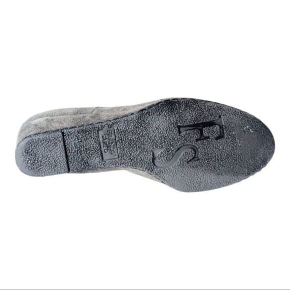 Franco Sarto Abela Suede Over-the-Knee Charcoal Gray Zip Boots Sz 6 - Picture 6 of 13